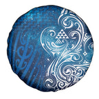 Matariki Galaxy Spare Tire Cover Maori Taniko Pattern