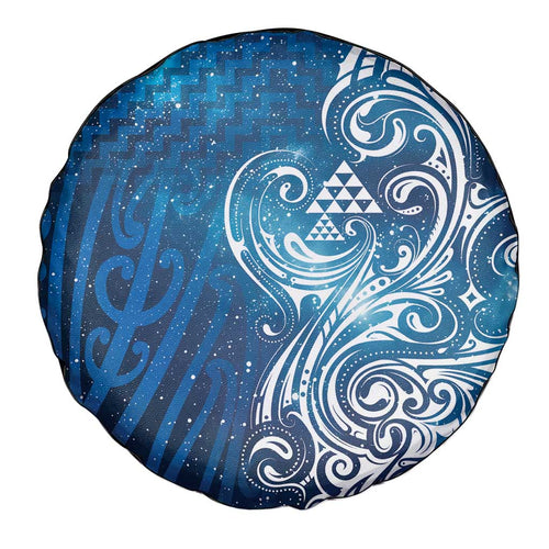 Matariki Galaxy Spare Tire Cover Maori Taniko Pattern