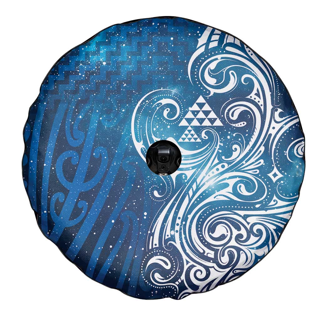 Matariki Galaxy Spare Tire Cover Maori Taniko Pattern
