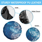 Matariki Galaxy Spare Tire Cover Maori Taniko Pattern