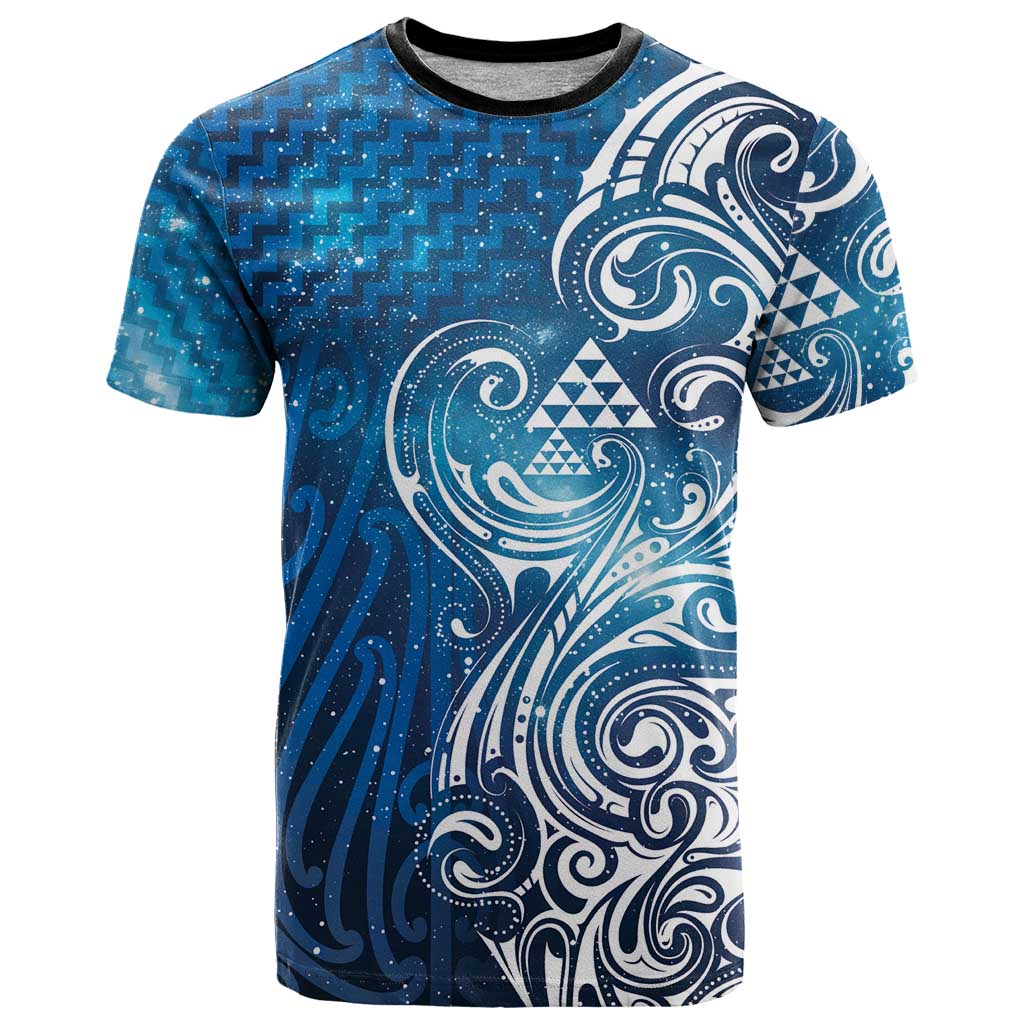 Matariki Galaxy T Shirt Maori Taniko Pattern