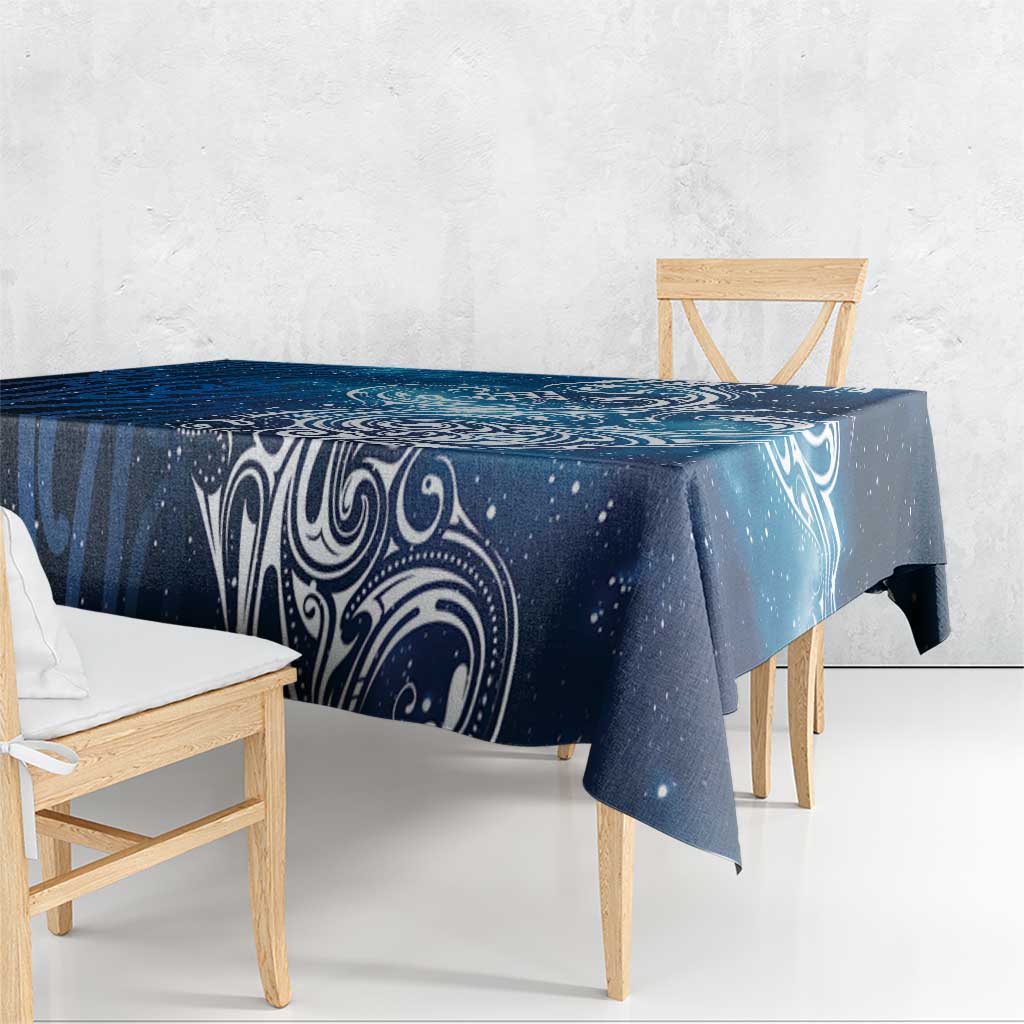 Matariki Galaxy Tablecloth Maori Taniko Pattern