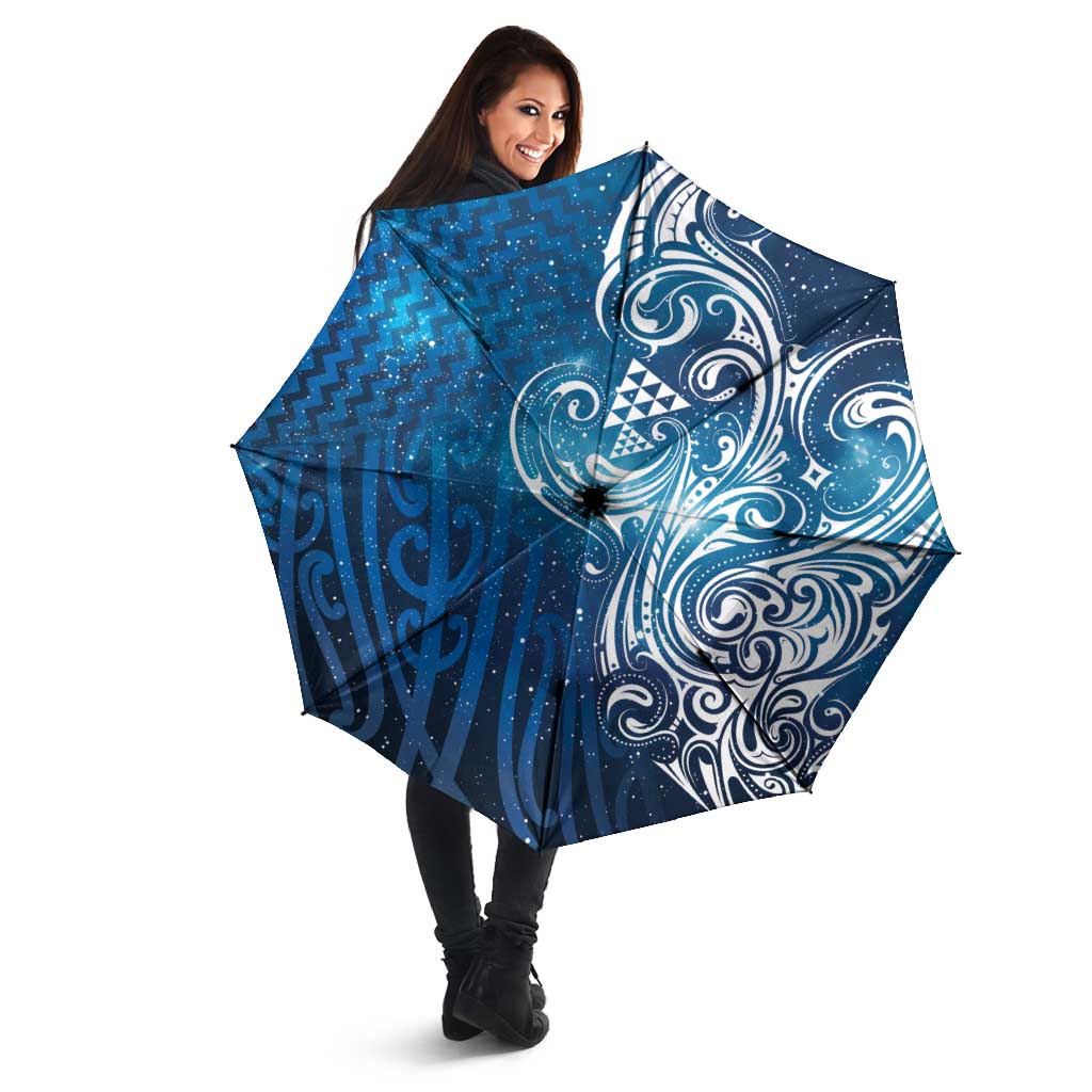 Matariki Galaxy Umbrella Maori Taniko Pattern
