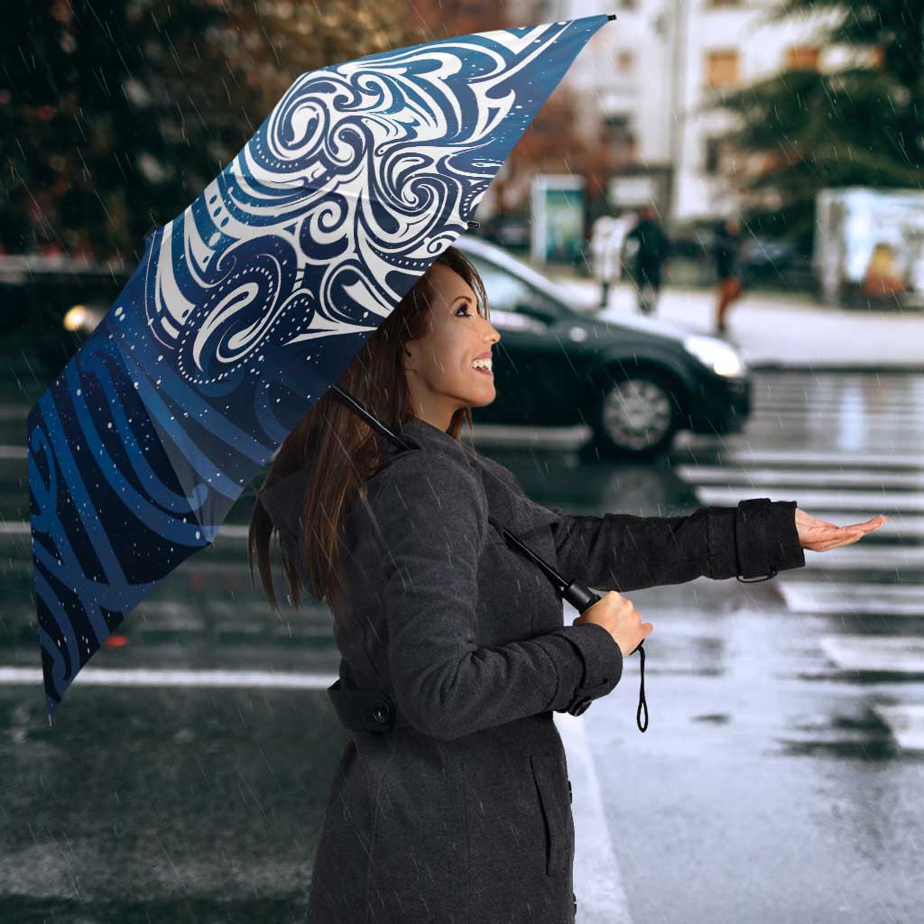 Matariki Galaxy Umbrella Maori Taniko Pattern