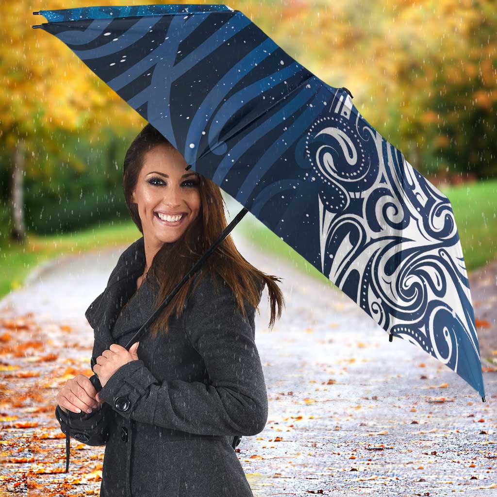 Matariki Galaxy Umbrella Maori Taniko Pattern