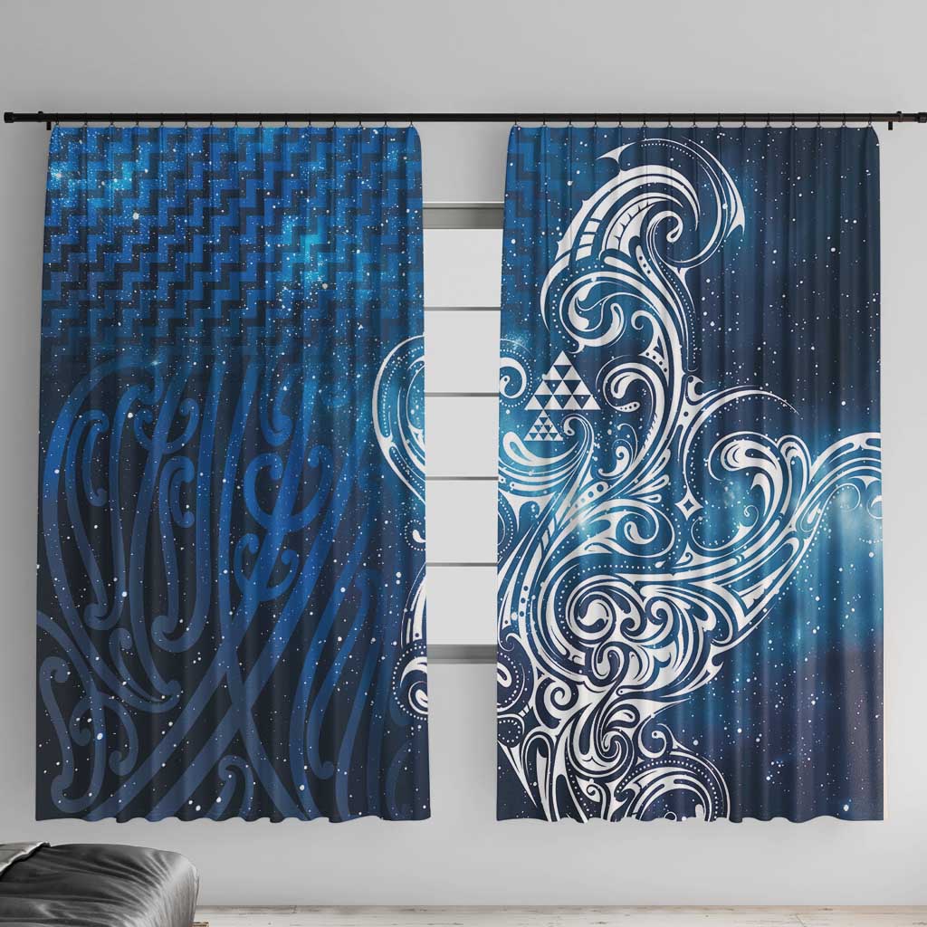 Matariki Galaxy Window Curtain Maori Taniko Pattern