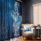 Matariki Galaxy Window Curtain Maori Taniko Pattern