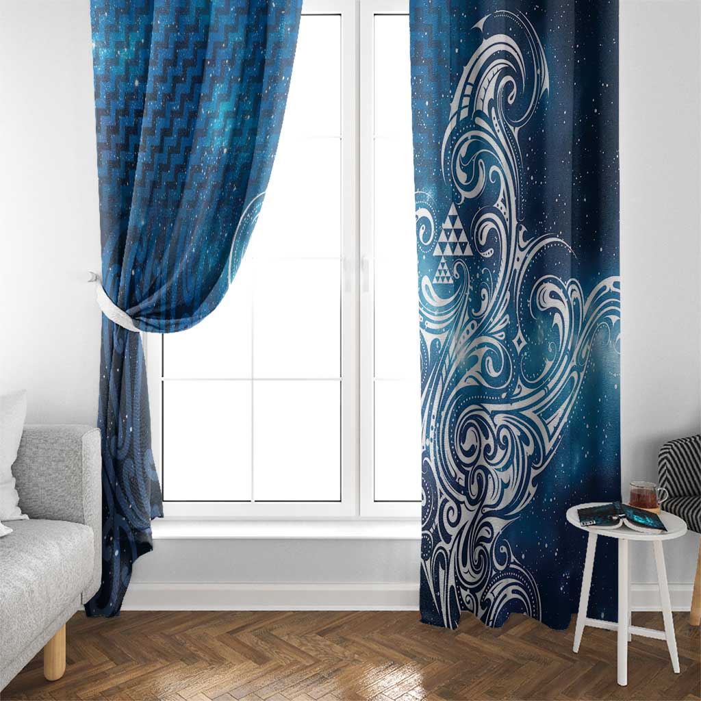 Matariki Galaxy Window Curtain Maori Taniko Pattern