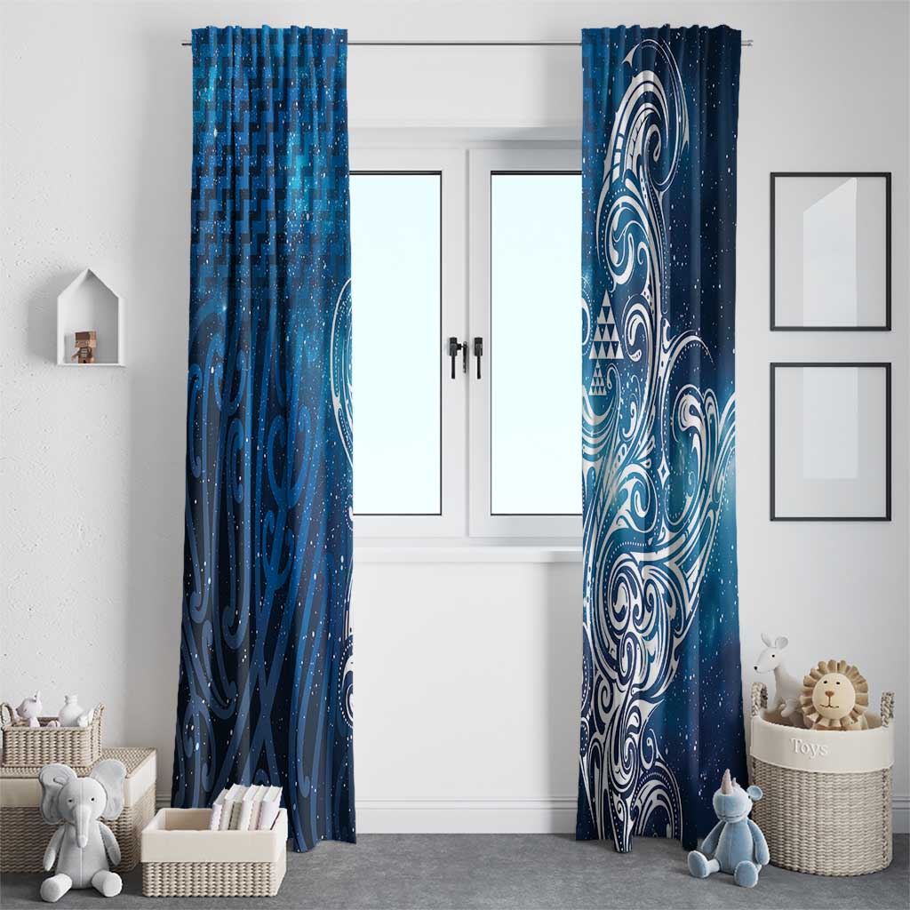 Matariki Galaxy Window Curtain Maori Taniko Pattern
