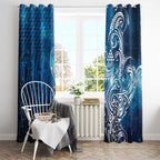 Matariki Galaxy Window Curtain Maori Taniko Pattern