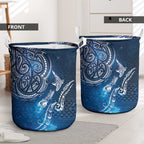 Matariki Galaxy Laundry Basket New Zealand Map Maori Pattern