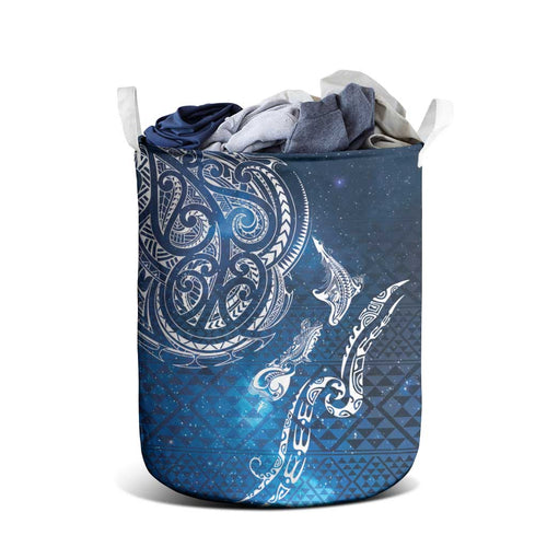 Matariki Galaxy Laundry Basket New Zealand Map Maori Pattern