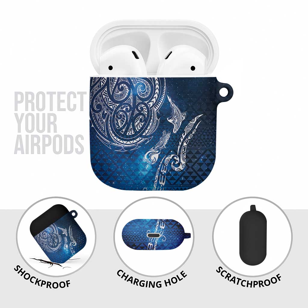 Matariki Galaxy AirPods Case New Zealand Map Maori Pattern