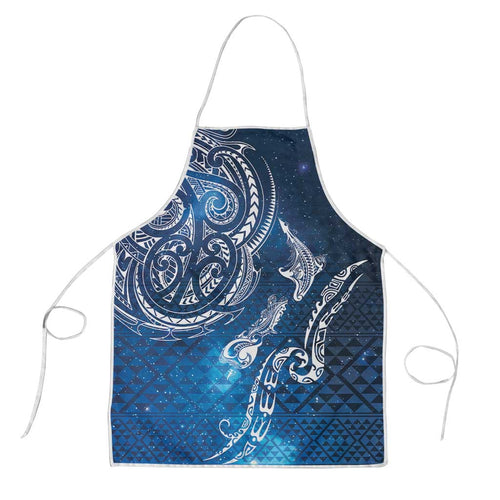 Matariki Galaxy Apron New Zealand Map Maori Pattern
