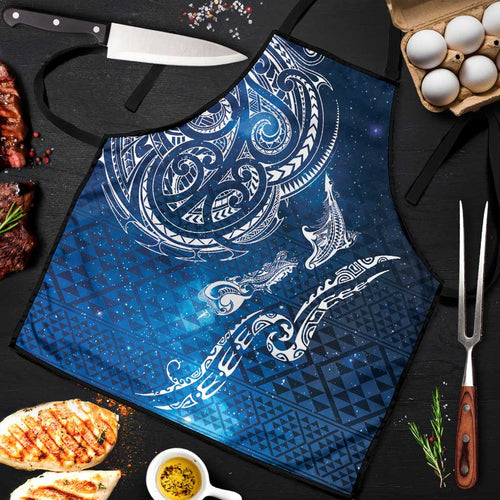 Matariki Galaxy Apron New Zealand Map Maori Pattern