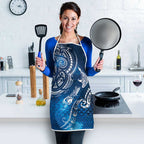 Matariki Galaxy Apron New Zealand Map Maori Pattern