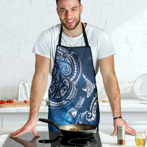 Matariki Galaxy Apron New Zealand Map Maori Pattern