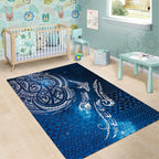 Matariki Galaxy Area Rug New Zealand Map Maori Pattern