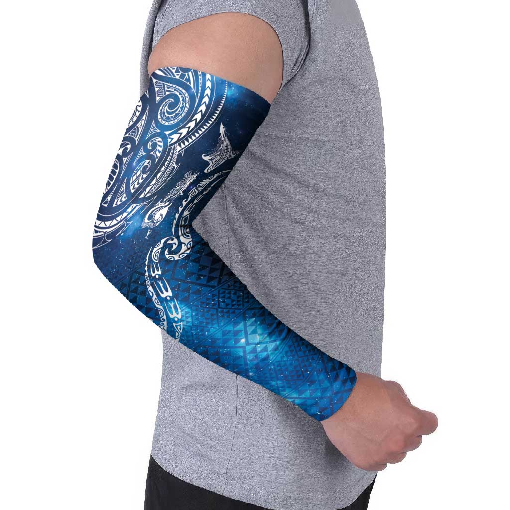 Matariki Galaxy Arm Sleeves New Zealand Map Maori Pattern