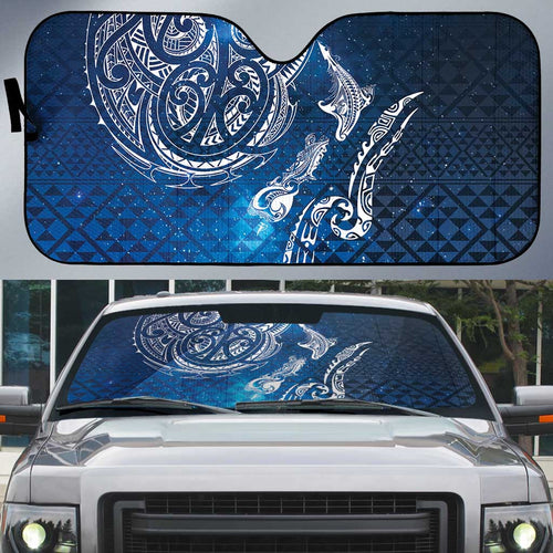 Matariki Galaxy Auto Sun Shade New Zealand Map Maori Pattern