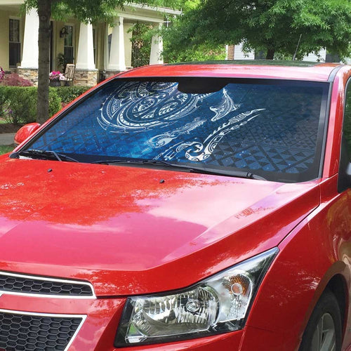 Matariki Galaxy Auto Sun Shade New Zealand Map Maori Pattern