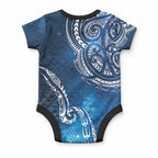 Matariki Galaxy Baby Onesie New Zealand Map Maori Pattern