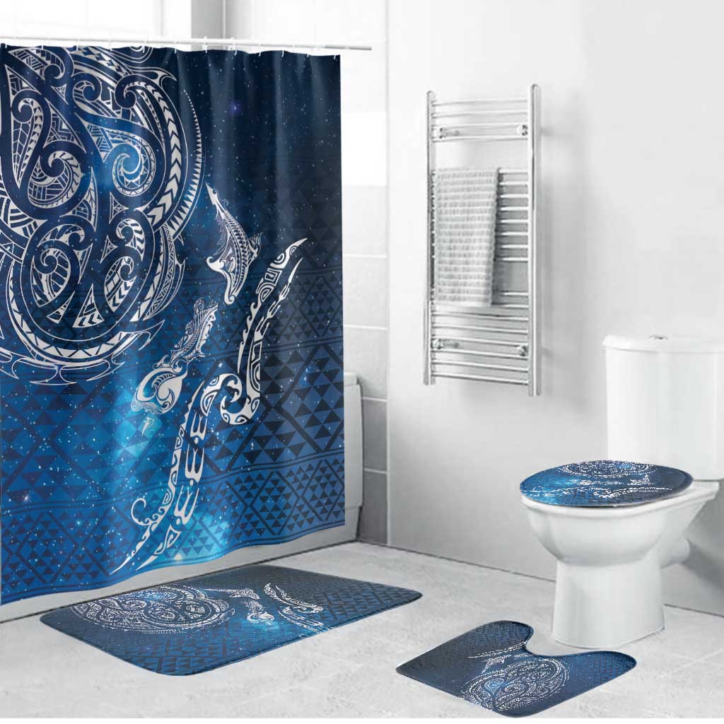 Matariki Galaxy Bathroom Set New Zealand Map Maori Pattern