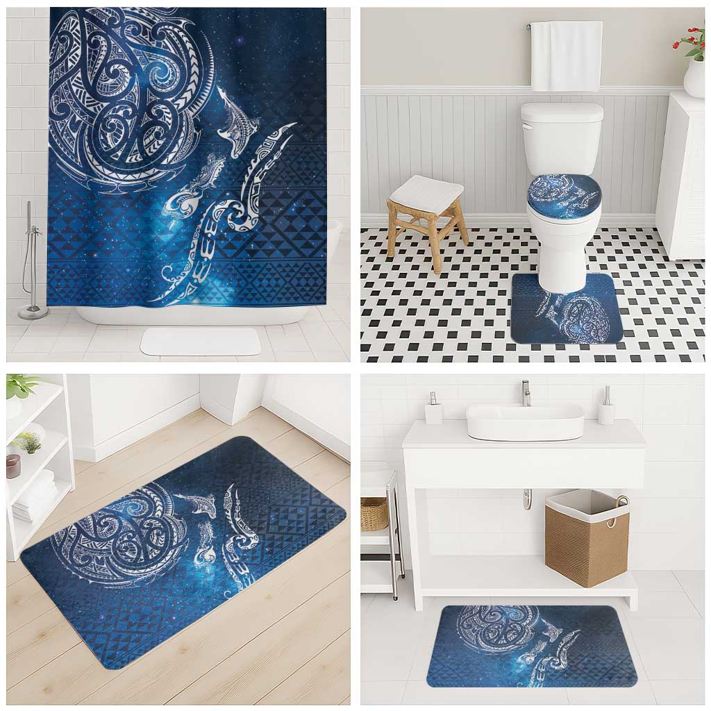 Matariki Galaxy Bathroom Set New Zealand Map Maori Pattern