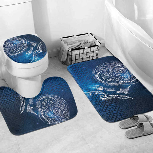 Matariki Galaxy Bathroom Set New Zealand Map Maori Pattern