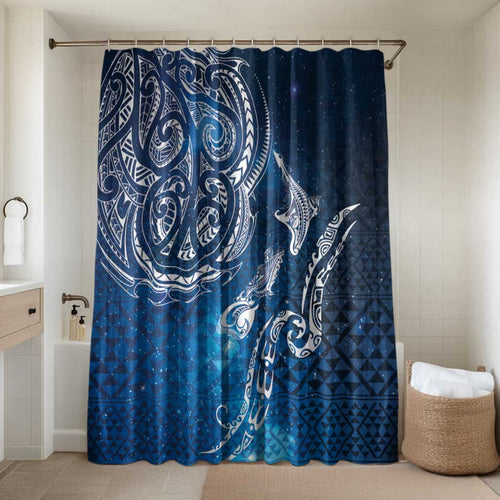 Matariki Galaxy Bathroom Set New Zealand Map Maori Pattern