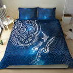 Matariki Galaxy Bedding Set New Zealand Map Maori Pattern