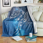 Matariki Galaxy Blanket New Zealand Map Maori Pattern