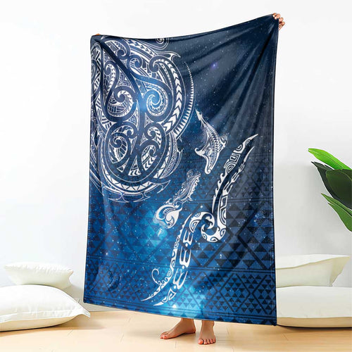 Matariki Galaxy Blanket New Zealand Map Maori Pattern