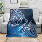 Matariki Galaxy Blanket New Zealand Map Maori Pattern