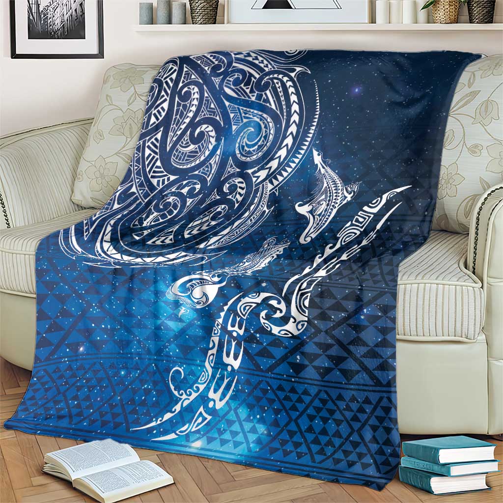 Matariki Galaxy Blanket New Zealand Map Maori Pattern