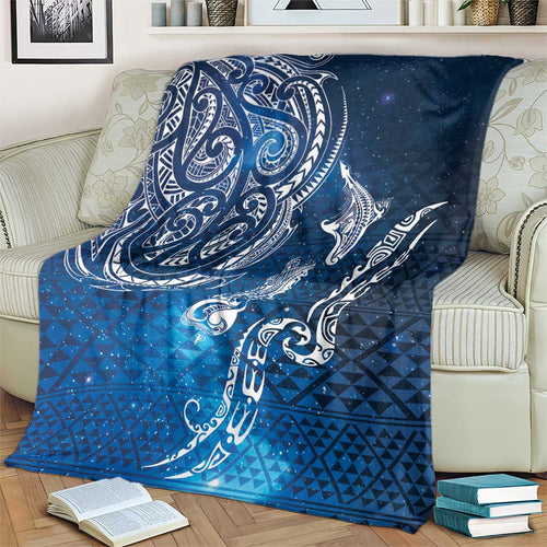 Matariki Galaxy Blanket New Zealand Map Maori Pattern