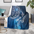 Matariki Galaxy Blanket New Zealand Map Maori Pattern