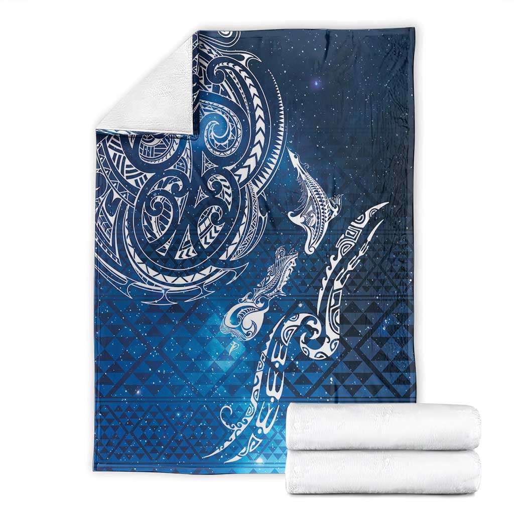 Matariki Galaxy Blanket New Zealand Map Maori Pattern