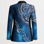 Matariki Galaxy Blazer New Zealand Map Maori Pattern