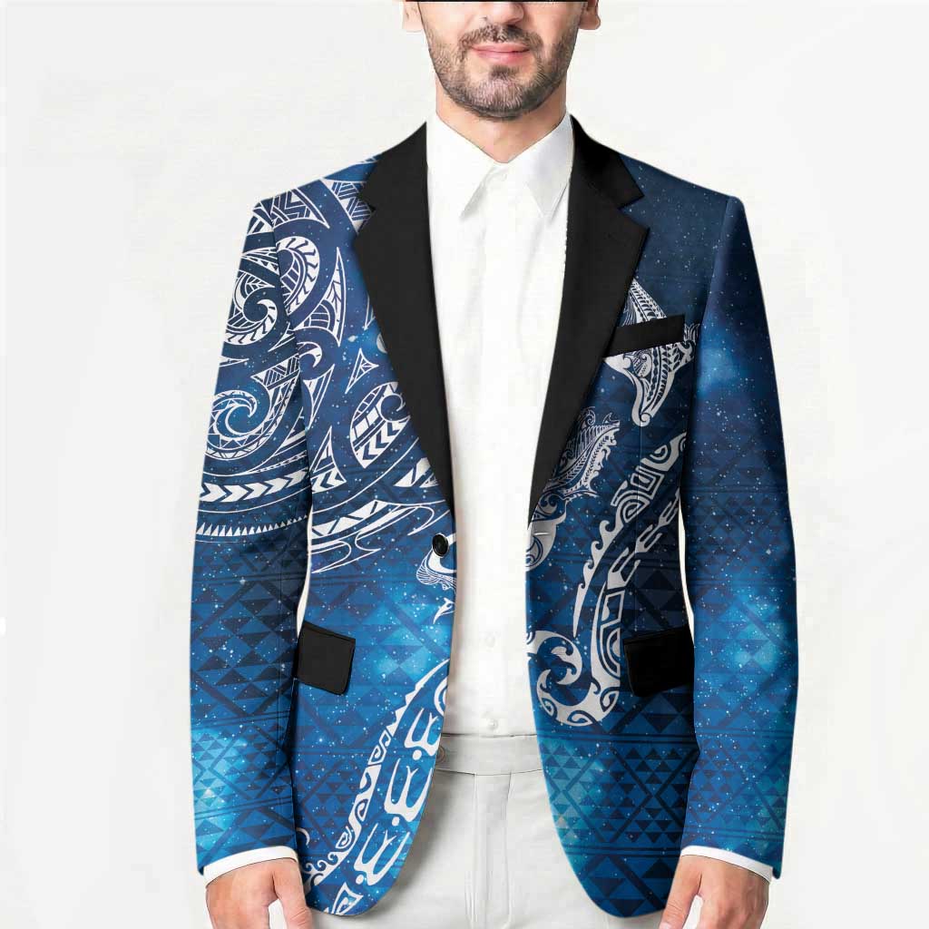 Matariki Galaxy Blazer New Zealand Map Maori Pattern