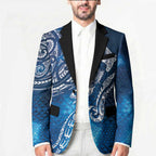 Matariki Galaxy Blazer New Zealand Map Maori Pattern