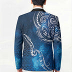 Matariki Galaxy Blazer New Zealand Map Maori Pattern