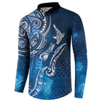 Matariki Galaxy Button Sweatshirt New Zealand Map Maori Pattern