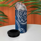 Matariki Galaxy 4 in 1 Can Cooler Tumbler New Zealand Map Maori Pattern
