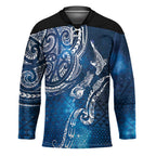 Matariki Galaxy Hockey Jersey New Zealand Map Maori Pattern