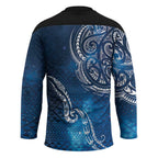 Matariki Galaxy Hockey Jersey New Zealand Map Maori Pattern