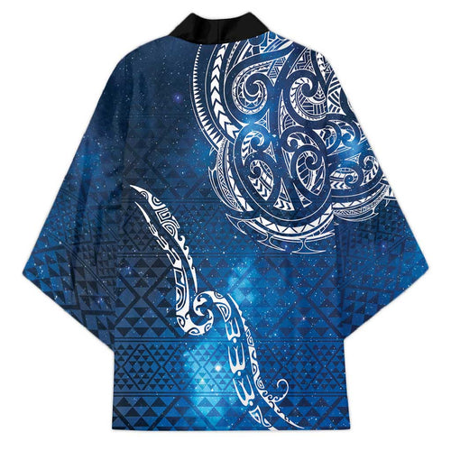 Matariki Galaxy Kimono New Zealand Map Maori Pattern