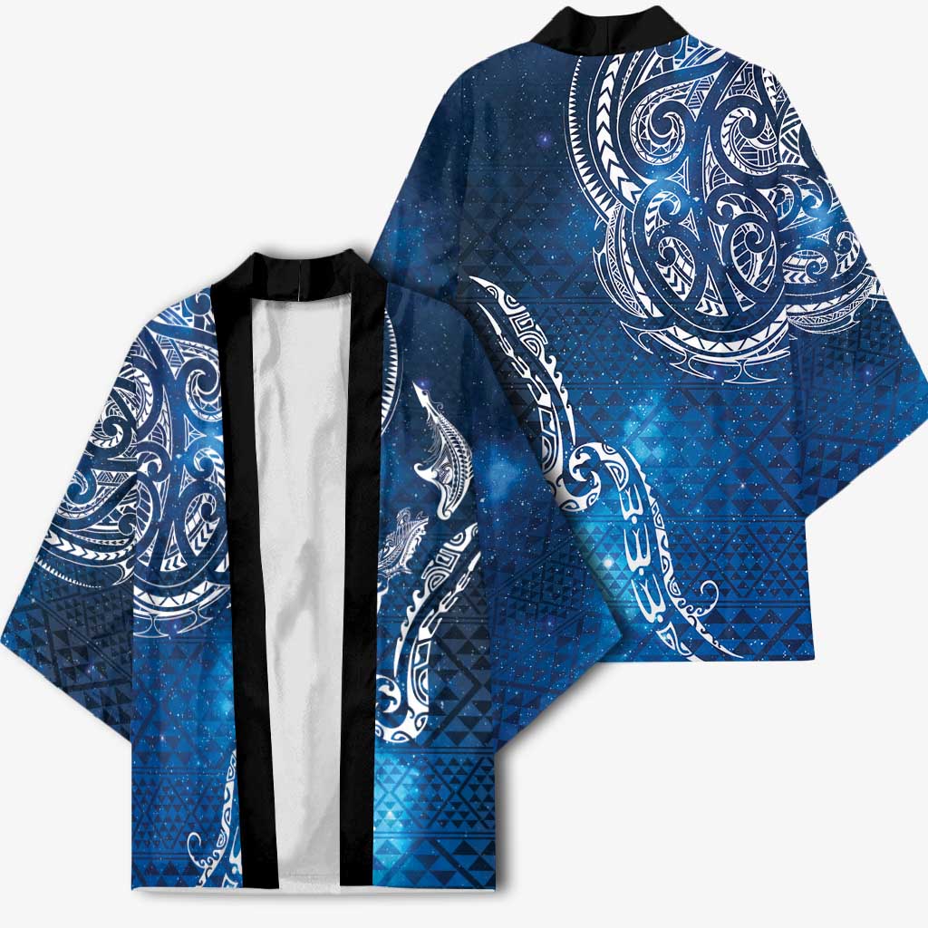 Matariki Galaxy Kimono New Zealand Map Maori Pattern