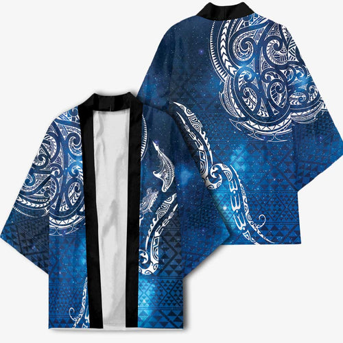 Matariki Galaxy Kimono New Zealand Map Maori Pattern