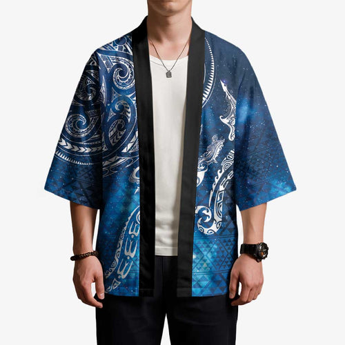 Matariki Galaxy Kimono New Zealand Map Maori Pattern